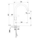 Смеситель для кухни с высоким изливом LEMARK серия Grace LM1505C Смеситель для кухни с высоким изливом LEMARK серия Grace LM1505C