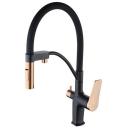 Смеситель для душа Lemark Bronx LM3761 черный/золото Смеситель для душа Lemark Bronx LM3761 черный/золото