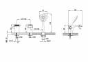 Смеситель для ванны на 3 отверстия LEMARK Shift LM4345C, каскадный Смеситель для ванны на 3 отверстия LEMARK Shift LM4345C, каскадный