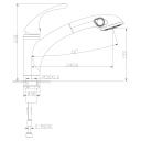 Смеситель для кухни LEMARK Intense LM5650C с вытягивающимся поворотным изливом Смеситель для кухни LEMARK Intense LM5650C с вытягивающимся поворотным изливом