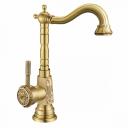 Смеситель Lemark Jasmine LM6605B для кухни с высоким поворотным изливом, бронза Смеситель Lemark Jasmine LM6605B для кухни с высоким поворотным изливом, бронза