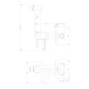 Смеситель для биде встраиваемый LEMARK Solo LM7165BL с гигиеническим душем, черный Смеситель для биде встраиваемый LEMARK Solo LM7165BL с гигиеническим душем, черный