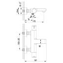 Смеситель для ванны термостатический, LEMARK серия Yeti (LM7832C) Смеситель для ванны термостатический, LEMARK серия Yeti (LM7832C)