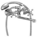 смеситель для ванны MILARDO Duplex двухвентильный короткий латунь хром смеситель для ванны MILARDO Duplex двухвентильный короткий латунь хром