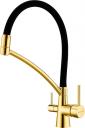 Смеситель для кухни Paulmark Siegen Si213111-BG с гибким изливом, брашированное золото Смеситель для кухни Paulmark Siegen Si213111-BG с гибким изливом, брашированное золото