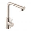 Смеситель для кухни с выдвижной лейкой Potato (Потато) P0047S сатин Смеситель для кухни с выдвижной лейкой Potato (Потато) P0047S сатин