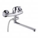 Смеситель для ванны универсальный однорычажный Potato (Потато) Хром (P2104) Смеситель для ванны универсальный однорычажный Potato (Потато) Хром (P2104)