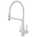 Кухонный смеситель Rose R658/белый (R658C) Кухонный смеситель Rose R658/белый (R658C)