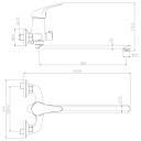 Смеситель для ванны с длинным изливом ROSSINKA Silvermix (Y40-32) Смеситель для ванны с длинным изливом ROSSINKA Silvermix (Y40-32)