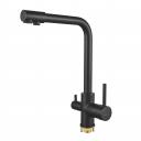 Смеситель для кухни с подключением фильтра Shevanik S328H, черный Смеситель для кухни с подключением фильтра Shevanik S328H, черный