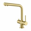 Смеситель Timo Saona 2396/17F для кухни с подключением фильтра, золото матовое Смеситель Timo Saona 2396/17F для кухни с подключением фильтра, золото матовое