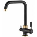 Кухонный смеситель Zorg SH 715 BLACK BR Кухонный смеситель Zorg SH 715 BLACK BR