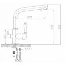 Смеситель для кухни с подключением к фильтру ZORG Granit (ZR 313 YF-33 BLACK) черный Смеситель для кухни с подключением к фильтру ZORG Granit (ZR 313 YF-33 BLACK) черный