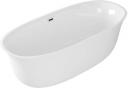 Акриловая ванна Grossman GR-1201 165x75 см, отдельностоящая, белая, овальная, с каркасом, со сливом-переливом Акриловая ванна Grossman GR-1201 165x75 см, отдельностоящая, белая, овальная, с каркасом, со сливом-переливом