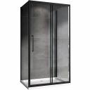 Душевой уголок Abber Schwarzer Diamant AG30150BH-S100B-S100B 150x100, профиль черный, стекло прозрачное Душевой уголок Abber Schwarzer Diamant AG30150BH-S100B-S100B 150x100, профиль черный, стекло прозрачное