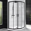 Душевой уголок BelBagno Uno 195 P 2 90 C Nero профиль черный, стекло прозрачное Душевой уголок BelBagno Uno 195 P 2 90 C Nero профиль черный, стекло прозрачное