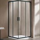 Душевой уголок Vincea Garda 110х80 черный стекло прозрачное Душевой уголок Vincea Garda 110х80 черный стекло прозрачное