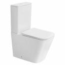 Унитаз ABBER Rechteck AC1210TMW компакт белый матовый, безободковый, смыв торнадо Унитаз ABBER Rechteck AC1210TMW компакт белый матовый, безободковый, смыв торнадо