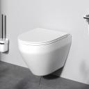 Унитаз подвесной AM.PM Spirit 2.0 C701700MWSC безободковый с сиденьем микролифт, белый матовый Унитаз подвесной AM.PM Spirit 2.0 C701700MWSC безободковый с сиденьем микролифт, белый матовый