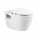 Унитаз подвесной BelBagno Loto безободковый с сиденьем дюропласт микролифт (BB070CHR/SC) Унитаз подвесной BelBagno Loto безободковый с сиденьем дюропласт микролифт (BB070CHR/SC)
