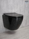 Подвесной унитаз Gid Bs2198 черный мрамор, с сиденьем микролифт Подвесной унитаз Gid Bs2198 черный мрамор, с сиденьем микролифт