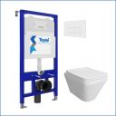 Комплект унитаза с инсталляцией Teymi T70011+T70018WM+T40701 Комплект унитаза с инсталляцией Teymi T70011+T70018WM+T40701