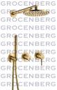 Душевой комплект Grocenberg GB5090MG Золото матовый Душевой комплект Grocenberg GB5090MG Золото матовый