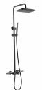 Душевая система с термостатом Grocenberg GB7038BL Чёрный матовый Душевая система с термостатом Grocenberg GB7038BL Чёрный матовый