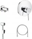Гигиенический душ Grohe BauClassic 124434, со смесителем, С ВНУТРЕННЕЙ ЧАСТЬЮ Гигиенический душ Grohe BauClassic 124434, со смесителем, С ВНУТРЕННЕЙ ЧАСТЬЮ