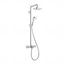 Душевая система Hansgrohe Croma Select E 180 2jet Showerpipe 27352400 (белый/хром)