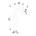 Лейка душевая LEMARK (LM8007C) хром/белый Лейка душевая LEMARK (LM8007C) хром/белый