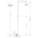 Душевая система ROSSINKA Silvermix (B35-44) без ручного душа Душевая система ROSSINKA Silvermix (B35-44) без ручного душа