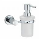 Дозатор для жидкого мыла Wasserkraft прозрачный с серебряным 11,7х19,7х13,1 см Дозатор для жидкого мыла Wasserkraft прозрачный с серебряным 11,7х19,7х13,1 см