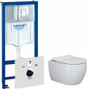 Комплект Унитаз подвесной Ceramica Nova Play + Инсталляция Grohe Rapid SL 38775001 4 в 1 Комплект Унитаз подвесной Ceramica Nova Play + Инсталляция Grohe Rapid SL 38775001 4 в 1