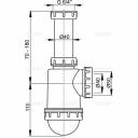 Сифон для мойки с накидной гайкой 6/4", арт.AG210722154 (аналог A443-DN50/40) Сифон для мойки с накидной гайкой 6/4", арт.AG210722154 (аналог A443-DN50/40)