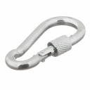 Карабин винтовой с фиксатором d5 мм 50 мм DIN 5299D Карабин винтовой с фиксатором d5 мм 50 мм DIN 5299D