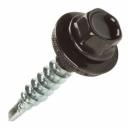 Саморез кровельный Starfix SMP2-84910-80, 4.8х29 мм цинк, шайба с прокл., PT1, RAL 8017 (80 шт в пласт. конт.) Саморез кровельный Starfix SMP2-84910-80, 4.8х29 мм цинк, шайба с прокл., PT1, RAL 8017 (80 шт в пласт. конт.)
