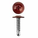 Саморез Starfix SMC1-87144-500, 4.2х16 мм, с прессшайбой, цинк, со сверлом, RAL 3005 (500 шт в карт. уп.) Саморез Starfix SMC1-87144-500, 4.2х16 мм, с прессшайбой, цинк, со сверлом, RAL 3005 (500 шт в карт. уп.)