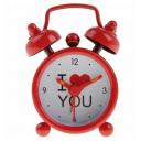 Будильник "I love you", d=4 см, красный 155516 Будильник "I love you", d=4 см, красный 155516