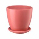Керамический горшок с подставкой Вещицы Бутон 1.4 л, диаметр 135 мм, высота 130 мм, розовый антик BH-42-1 Керамический горшок с подставкой Вещицы Бутон 1.4 л, диаметр 135 мм, высота 130 мм, розовый антик BH-42-1