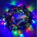 Гирлянда светодиодная "Нить" Эра Б0041893 550920, 10м 100LED 8 режимов зел. пр. 220В IP20 мульти Гирлянда светодиодная "Нить" Эра Б0041893 550920, 10м 100LED 8 режимов зел. пр. 220В IP20 мульти