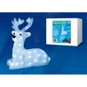 Световая светодиодная фигура в виде оленя ULD-M3133-050/STA IP20 LYING Uniel WHITE FAWN Световая светодиодная фигура в виде оленя ULD-M3133-050/STA IP20 LYING Uniel WHITE FAWN