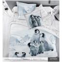 Комплект постельного белья Mona Liza 2 спальное SL Family "Penguins" наволочки 70х70, 50х70 макосатин Комплект постельного белья Mona Liza 2 спальное SL Family "Penguins" наволочки 70х70, 50х70 макосатин