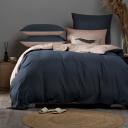 Комплект постельного белья Sleepix Юко темно-синий/розовый семейный Комплект постельного белья Sleepix Юко темно-синий/розовый семейный
