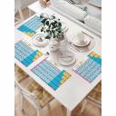 Комплект тканевых салфеток для сервировки стола JOYARTY "таблица менделеева", 32x46 см, 4 шт. np_6802 Комплект тканевых салфеток для сервировки стола JOYARTY "таблица менделеева", 32x46 см, 4 шт. np_6802