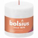 Свеча Bolsius Rustic 10х10 см Shine облачно-белая Свеча Bolsius Rustic 10х10 см Shine облачно-белая
