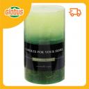 Свеча парафиновая столбик Рустик 3-х цветная аромат: хвойный лес Свеча парафиновая столбик Рустик 3-х цветная аромат: хвойный лес