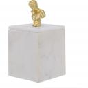 Шкатулка Glasar из белого мрамора 10х10х20см Шкатулка Glasar из белого мрамора 10х10х20см