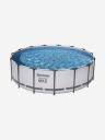 Бассейн Bestway 56438 Steel каркасный Pro Max457х122 см, объем 16015 л, Серый Бассейн Bestway 56438 Steel каркасный Pro Max457х122 см, объем 16015 л, Серый