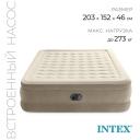 Кровать надувная QUEEN ULTRA PLUSH AIRBED, 152x203x46 см, с встроенным насосом, 64428ND INTEX Кровать надувная QUEEN ULTRA PLUSH AIRBED, 152x203x46 см, с встроенным насосом, 64428ND INTEX